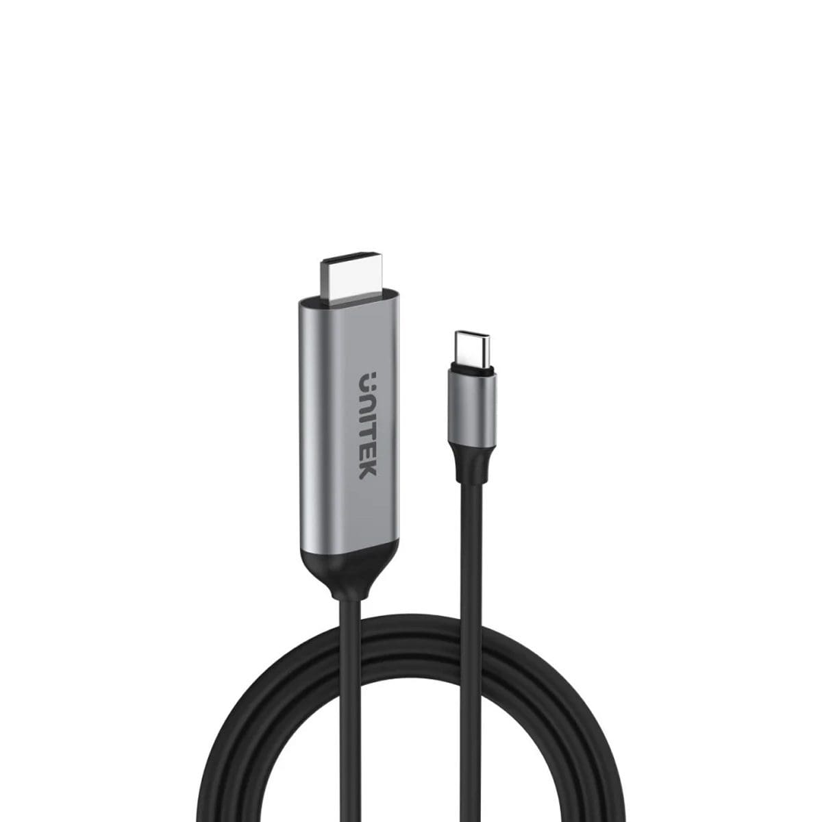 Unitek 2m USB-C to Display Port 1.2 Cable | 4K 60HZ | Aluminium-Alloy Housing | V1409A - Space Grey and Black Unitek 2m USB-C to Display Port 1.2 Cable | 4K 60HZ | Aluminium-Alloy Housing | V1409A - Space Grey and Black